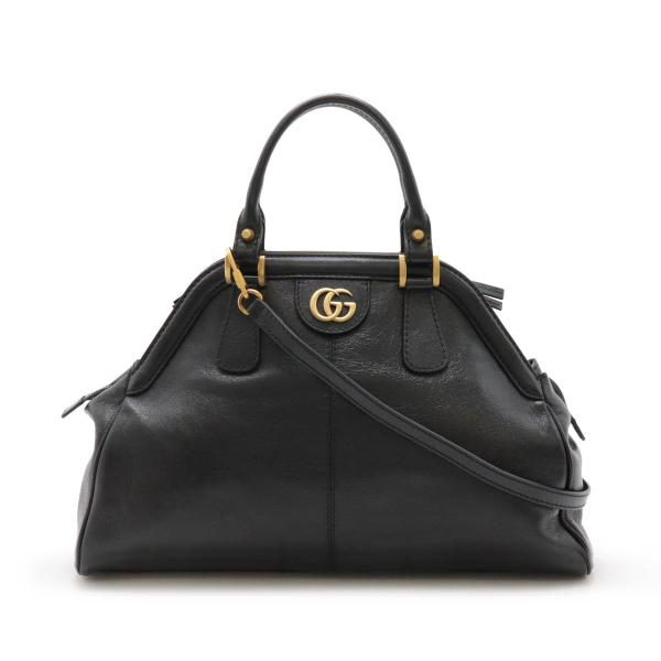 GUCCI グッチ リベル ミディアム トップハンドル ハンドバッグ 2WAY ショルダーバッグ レ...