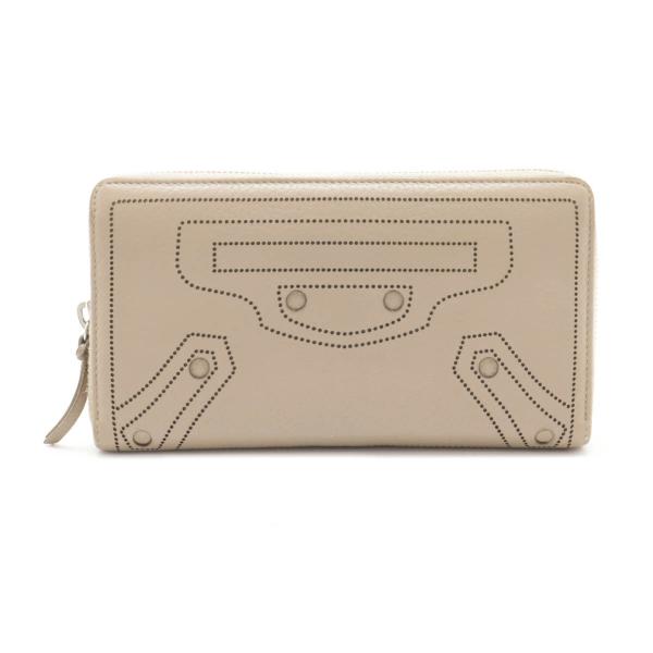 BALENCIAGA バレンシアガ クラシック コンチネンタル ジップアラウンド パンチング ラウン...