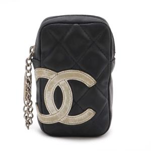 CHANEL シャネル カンボンライン シガレットケース タバコケース IQOS アイコスケース ポーチ レザー ブラック 黒 ホワイト 白 A26732