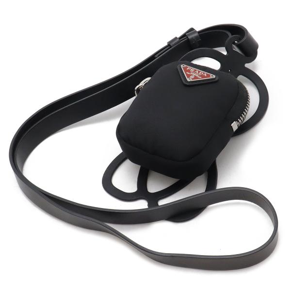 PRADA プラダ スマートフォンケース スマホケース ホルダー ポーチ付き ラバー ナイロン NE...