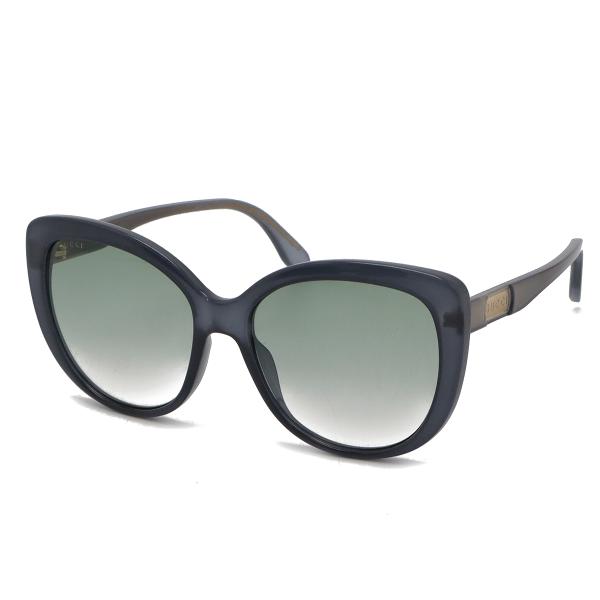 GUCCI グッチ サングラス アイウェア キャットアイシェイプ ブルー系グラデーション グレー G...