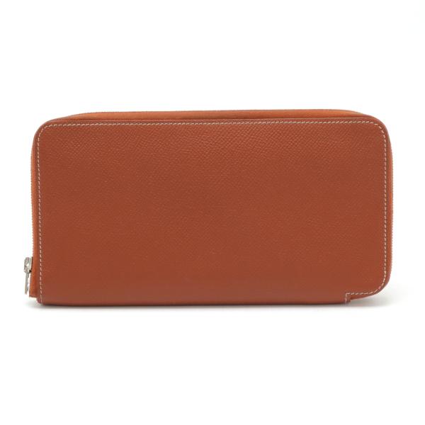 HERMES エルメス アザップロング シルクイン ラウンドファスナー 長財布 ヴォーエプソン レザ...