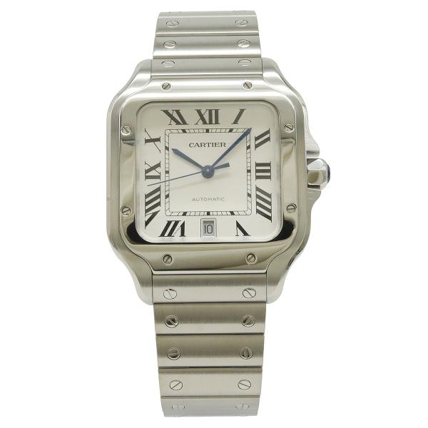 Cartier カルティエ サントス ドゥ カルティエ LM SS メンズ AT オートマ 腕時計 ...