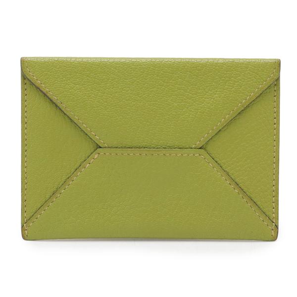 HERMES エルメス エンヴェロープMM エンベロープ カードケース 名刺入れ パスケース シェー...
