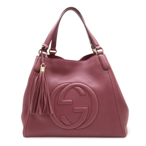 GUCCI グッチ ソーホー セラリウス トートバッグ ショルダーバッグ 肩掛け タッセル フリンジ...