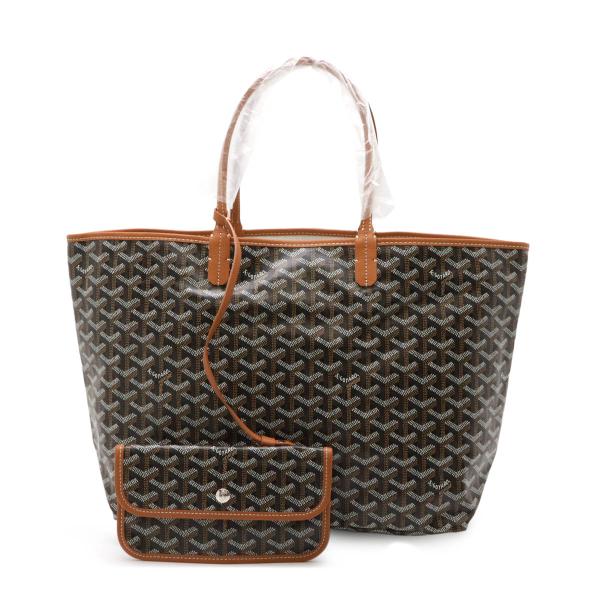 GOYARD ゴヤール サンルイPM トートバッグ ショルダーバッグ コーティングキャンバス レザー...