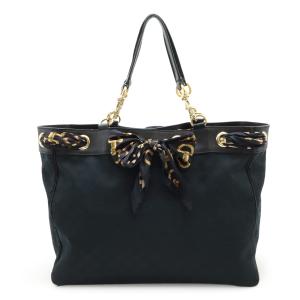 極美品✨グッチ トートバッグ GG キャンバス レザー 肩掛け ブラック 極美品✨GUCCI グッチ GGキャンバス 肩掛けトートバッグ 本革