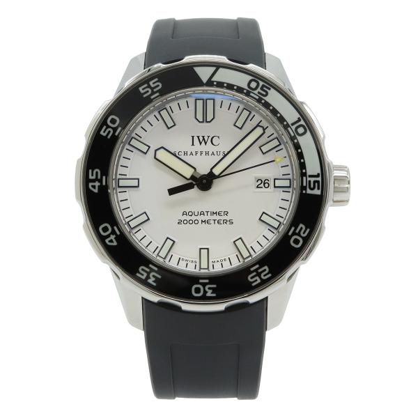 IWC インターナショナル ウォッチ カンパニー アクアタイマー ホワイト文字盤 SS ラバー AT...