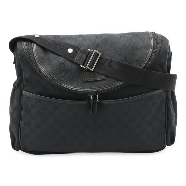GUCCI グッチ GGキャンバス マザーズバッグ メッセンジャーバッグ ショルダーバッグ レザー ...