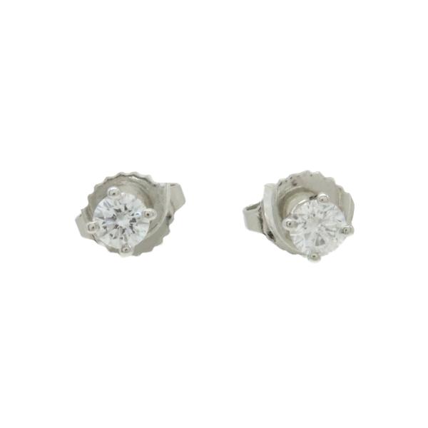 TIFFANY&amp;Co. ティファニー ソリティア ダイヤモンド スタッド ピアス Pt950 プラチ...