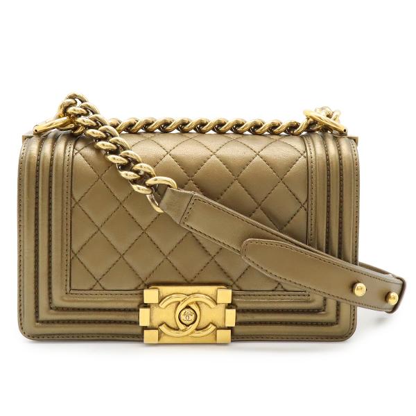 CHANEL シャネル ボーイシャネル20 マトラッセ ココマーク チェーンショルダーバッグ 斜め掛...