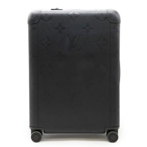 LOUIS VUITTON ルイ ヴィトン モノグラムアンプラント ホライゾン55 スーツケース キャリーバッグ キャリーケース レザー ブラック 黒