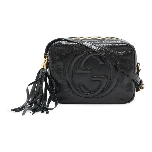 GUCCI グッチ ソーホー スモールディスコ フリンジ タッセル ショルダーバッグ ポシェット 斜...
