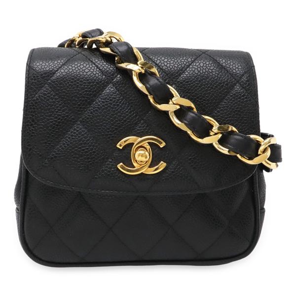 CHANEL シャネル マトラッセ ベルトバッグ ボディバッグ ウエストポーチ キャビアスキン レザ...