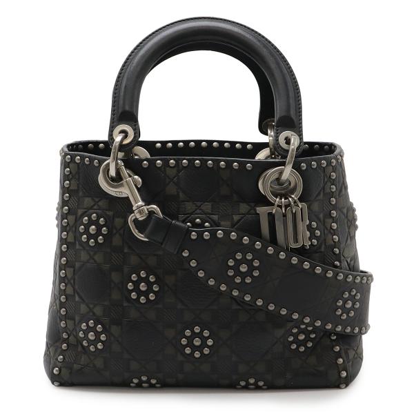 Christian Dior クリスチャン ディオール レディディオール スタッズ カナージュ ハン...