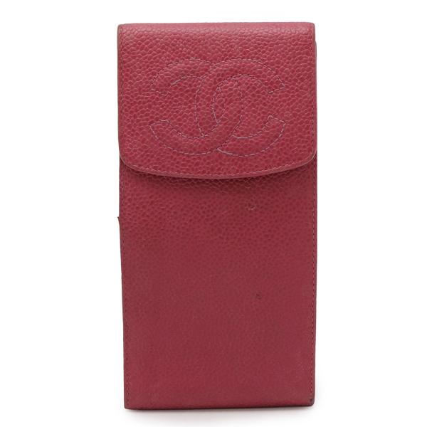 CHANEL シャネル ココマーク メガネケース 眼鏡 マルチケース ペンケース 携帯ケース キャビ...