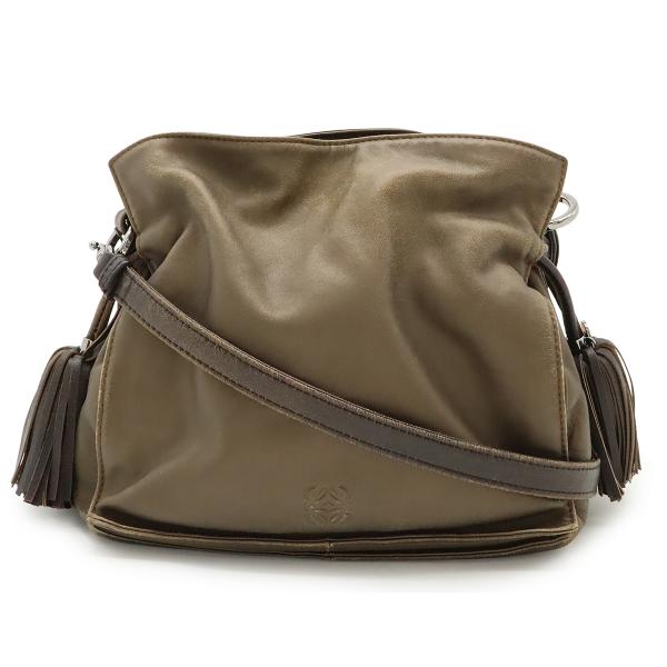 LOEWE ロエベ フラメンコ22 ショルダーバッグ ポシェット 斜め掛け 2WAY 巾着型 フリン...