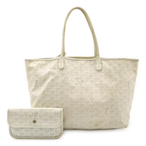 GOYARD ゴヤール サンルイPM トートバッグ ショルダーバッグ コーティングキャンバス レザー...