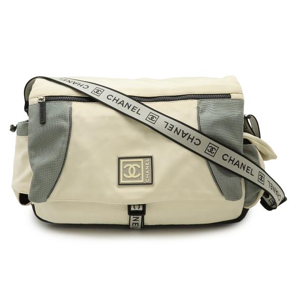 CHANEL シャネル スポーツライン ココマーク メッセンジャーバッグ ショルダーバッグ 斜め掛け...