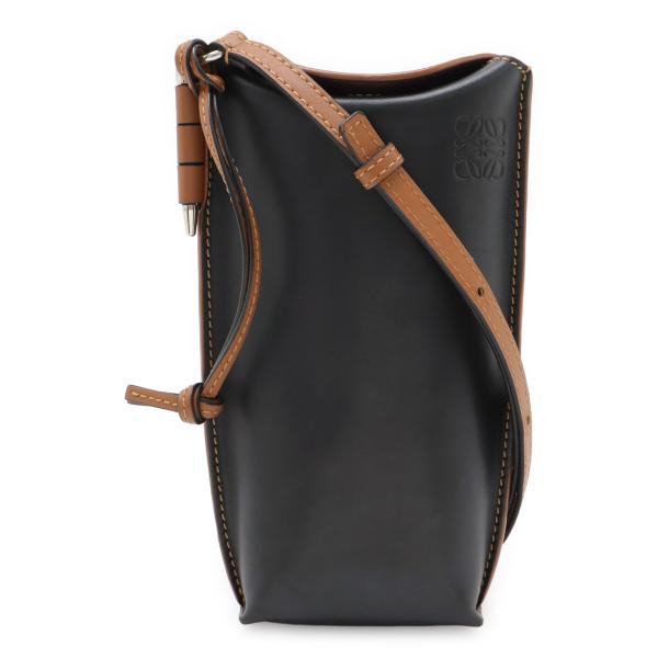 LOEWE ロエベ アナグラム ゲートポケット ショルダーバッグ ショルダーポーチ ポシェット ソフ...