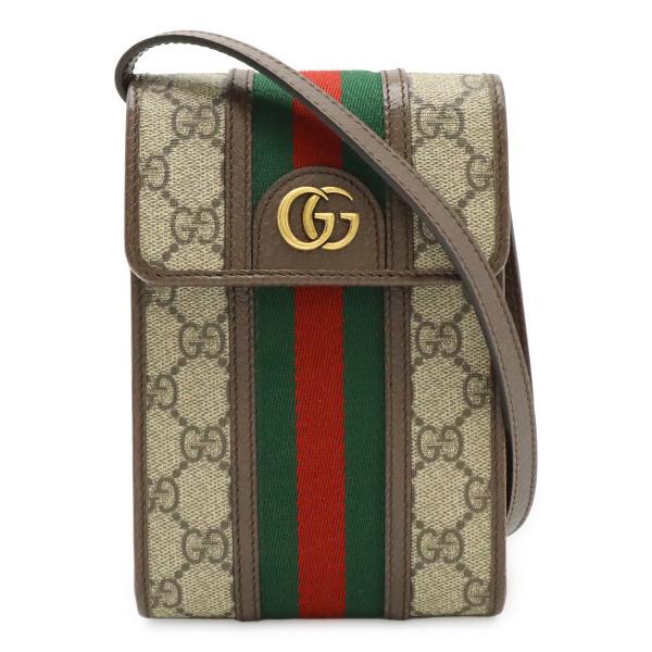 GUCCI グッチ オフィディア GGスプリーム シェリーライン ショルダーバッグ ポシェット ミニ...