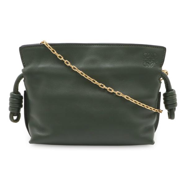 LOEWE ロエベ フラメンコクラッチ ナノ ポシェット チェーンショルダーバッグ 2WAY 巾着 ...