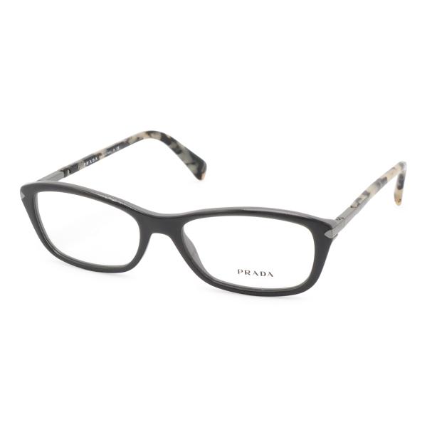 PRADA プラダ 眼鏡 めがね 伊達メガネ メガネフレーム スクエアタイプ 度なし クリア グレー...