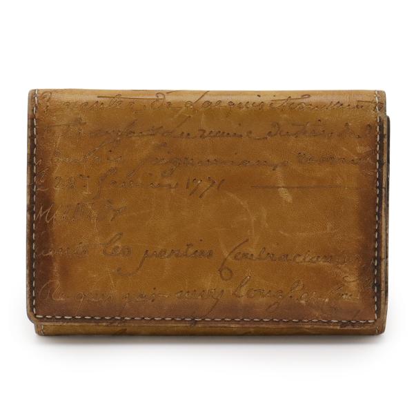 Berluti ベルルッティ カリグラフィ インブイア フラップ カードホルダー カードケース 名刺...