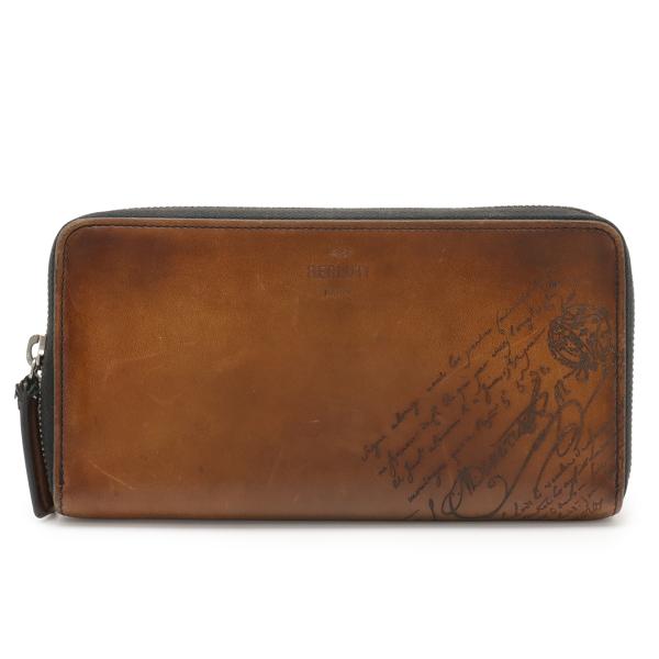 Berluti ベルルッティ カリグラフィー イタウバ ロングジップウォレット ラウンドファスナー ...