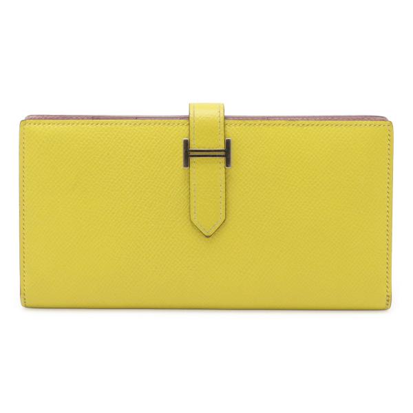 HERMES エルメス ベアンスフレヴェルソ 2つ折長財布 二つ折り財布 バイカラー ヴォーエプソン...