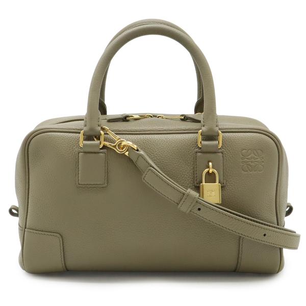 LOEWE ロエベ アマソナ23 アナグラム ハンドバッグ ミニボストン 2WAY ショルダーバッグ...