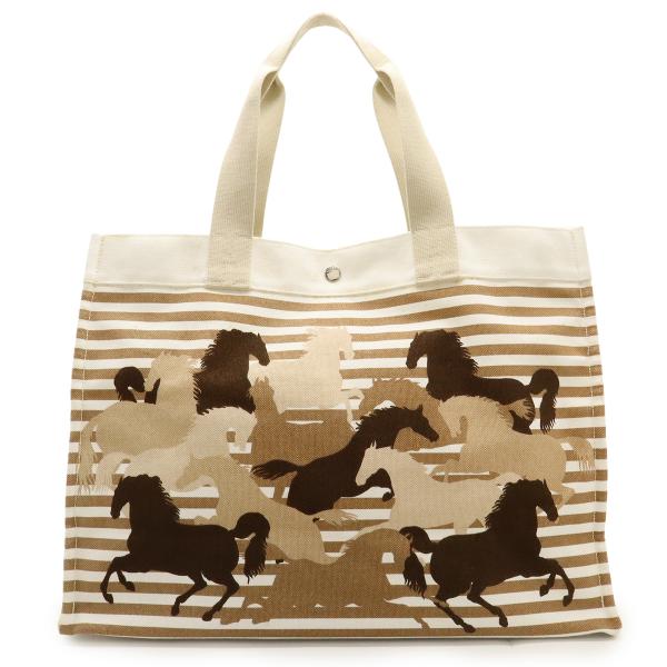 HERMES エルメス シュヴォーアン カモフラージュ トートバッグ ショルダーバッグ ビーチバッグ...