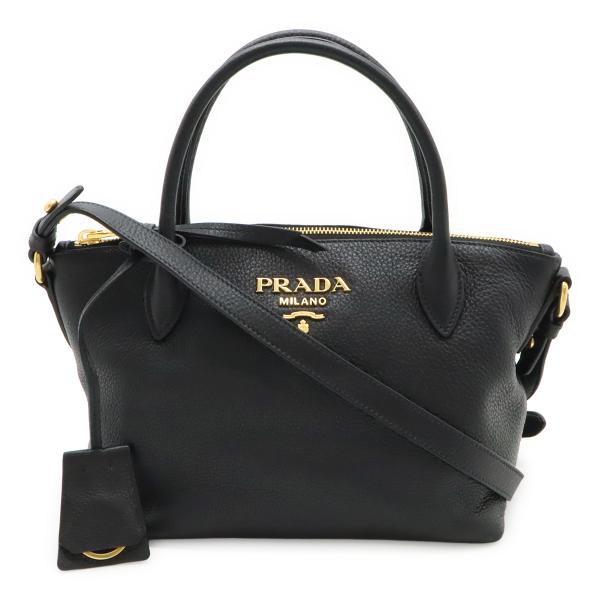 PRADA プラダ VIT.DAINO ハンドバッグ 2WAY ショルダーバッグ ストライプショルダ...