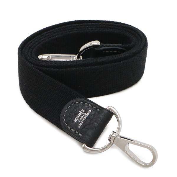 HERMES エルメス ショルダーストラップ ガーデンパーティ用 110cm キャンバス レザー ブ...