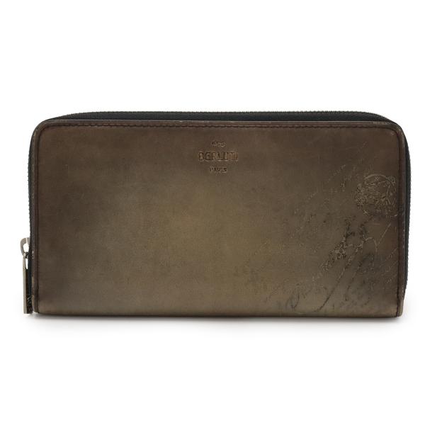 Berluti ベルルッティ カリグラフィー イタウバ ロングジップウォレット ラウンドファスナー ...