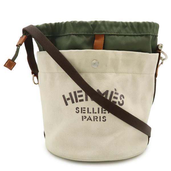 HERMES エルメス サック ド パンサージュ トートバッグ 2WAY ショルダーバッグ キャンバ...