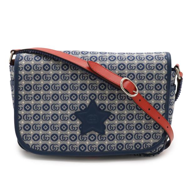 GUCCI グッチ チルドレンズ キッズライン メッセンジャーバッグ ショルダーバッグ スター 星柄...