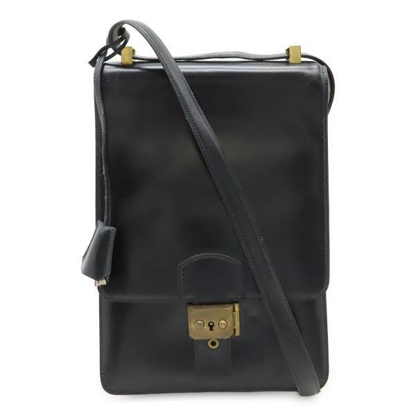 HERMES エルメス サックアデペッシュDPLG ショルダーバッグ 縦長 ボックスカーフ レザー ...