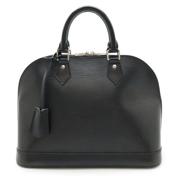 LOUIS VUITTON ルイ ヴィトン エピ アルマPM ハンドバッグ レザー ノワール 黒 ブ...