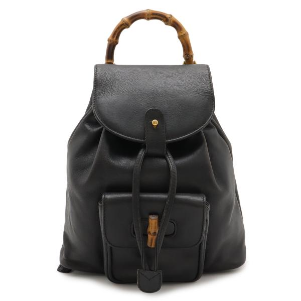 GUCCI グッチ バンブー ミニリュック リュックサック バックパック ショルダーバッグ レザー ...