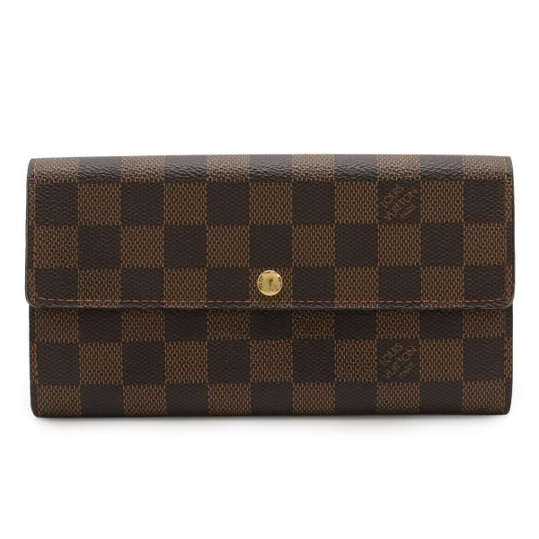LOUIS VUITTON ルイ ヴィトン ダミエ ポルトフォイユ サラ 2つ折長財布 二つ折り長財...