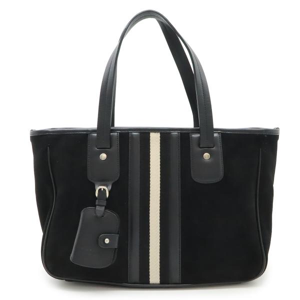 BALLY バリー トレインスポッティング ハンドバッグ スエード レザー ブラック 黒 ホワイト ...