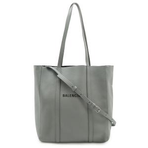 BALENCIAGA バレンシアガ エブリデイ トート XS ロゴ トートバッグ 2WAY ショルダーバッグ 斜め掛け レザー グレー 551810