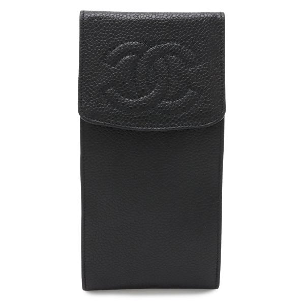CHANEL シャネル ココマーク 携帯ケース ペンケース 眼鏡ケース マルチケース キャビアスキン...