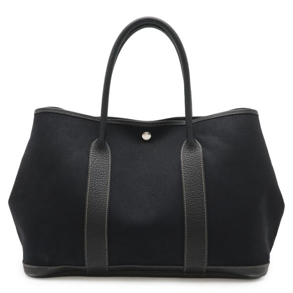 HERMES エルメス ガーデンパーティPM トートバッグ ハンドバッグ トワルオフィシエ キャンバ...