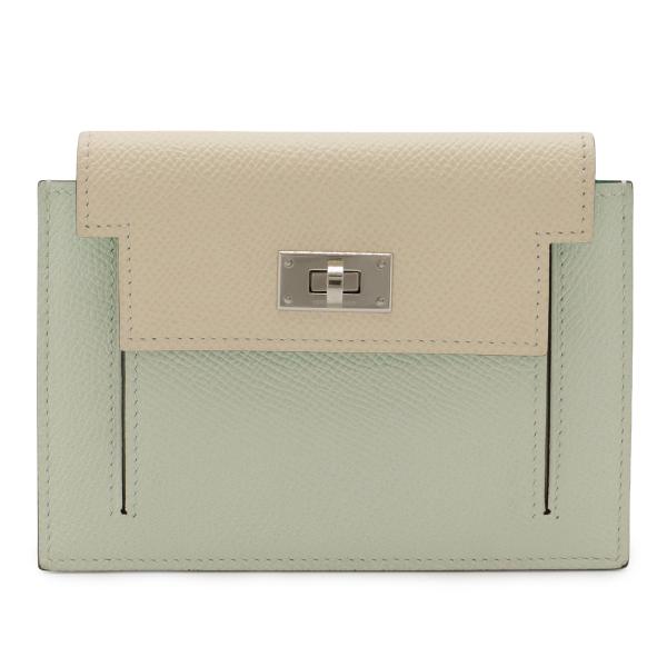 HERMES エルメス ケリーポケット コンパクト コインケース 小銭入れ トリコロール ヴォーエプ...