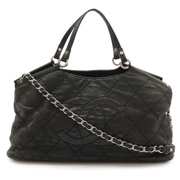 CHANEL シャネル マトラッセ ココマーク トートバッグ 2WAY チェーンショルダーバッグ ス...