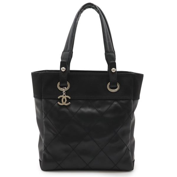 CHANEL シャネル パリビアリッツ トートPM トートバッグ ショルダーバッグ コーティングキャ...