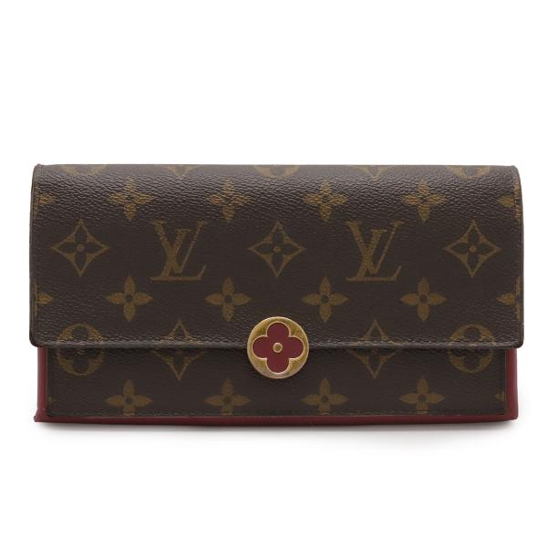 LOUIS VUITTON ルイ ヴィトン モノグラム ポルトフォイユフロール モノグラムフラワー ...