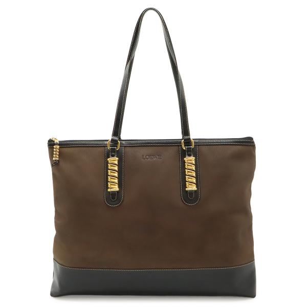 LOEWE ロエベ ベラスケス トートバッグ ショルダーバッグ ラージトート バイカラー ヌバック ...